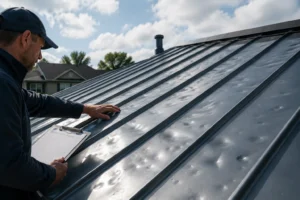 Insurance Estimate for Metal Roof Damage 1